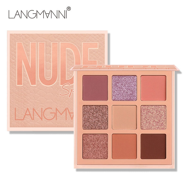 Paleta de Sombras Langmanni 9 Cores